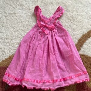 Jen’s Pirate Booty (little pirates) pink cotton dress